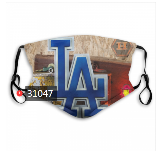 2020 Los Angeles Dodgers Dust mask with filter 35->mlb dust mask->Sports Accessory